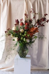 Seasonal Showcase corporate flower arrangement in Sydney office.